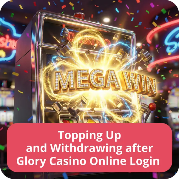 Topping Up and Withdrawing after Glory Casino Online Login